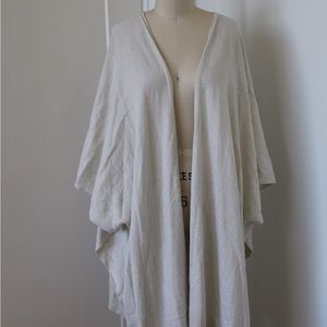 Lululemon Oversized Open Back Cardigan Off-White One Size